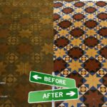 victorian hallway tiles cleaning