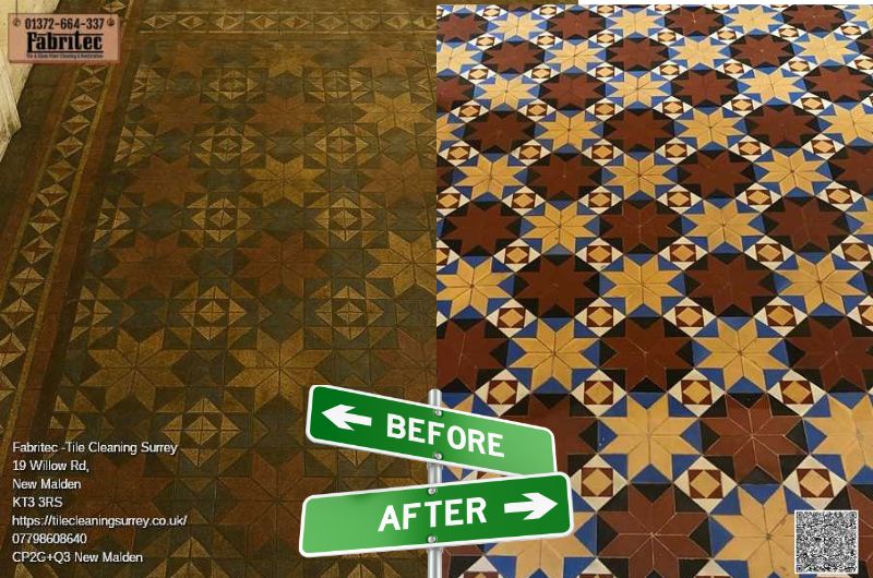 victorian hallway tiles cleaning