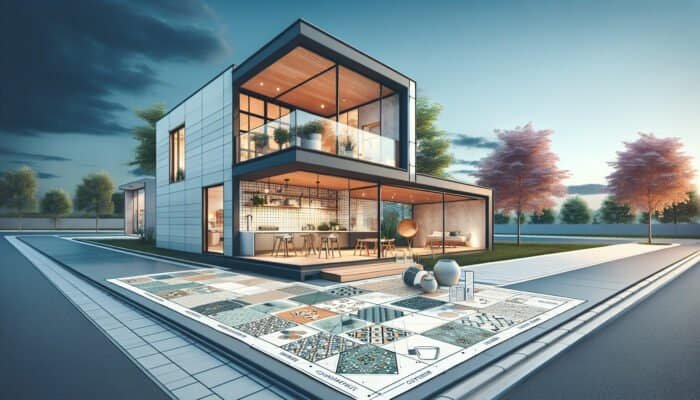 Modern budget home in East Dunbartonshire with durable, stylish, easy-to-install ceramic tiles.
