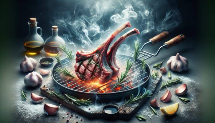 Smoked Lamb Chops Infused With Rosemary Goodness