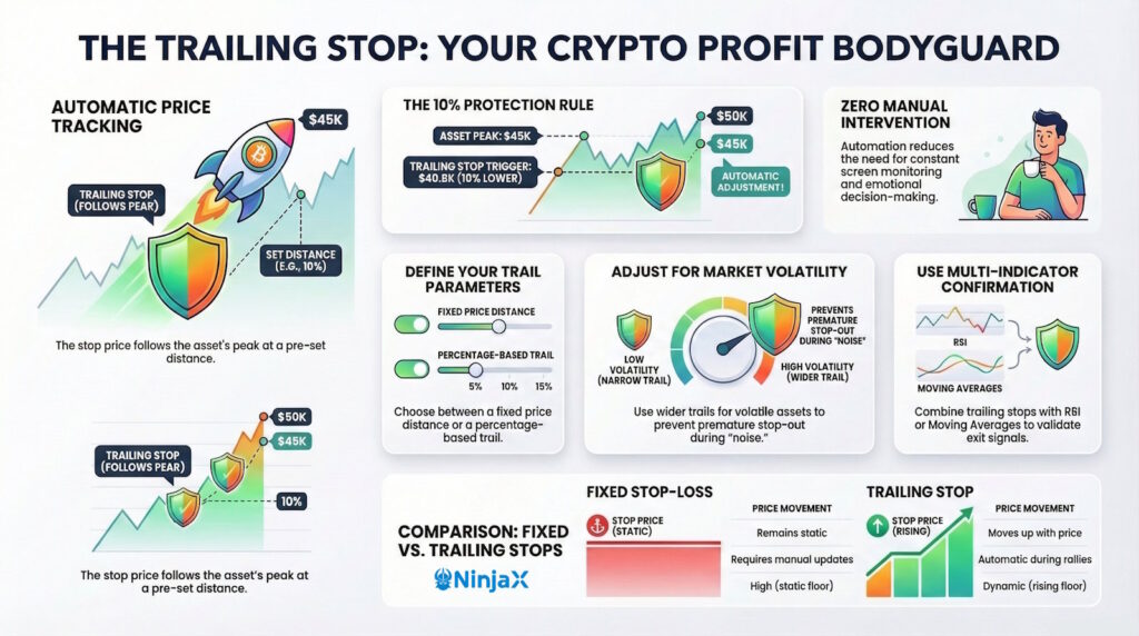 Trailing Stop in Crypto Trading: A Basic Overview