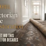Victorian Tile Restoration Hidden Under Carpet