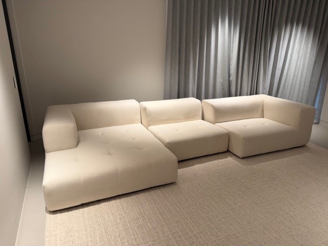 White Linen Sofa