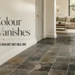 Slate Flooring: Strikingly Rich When Wet, Subtly Pale When Dry