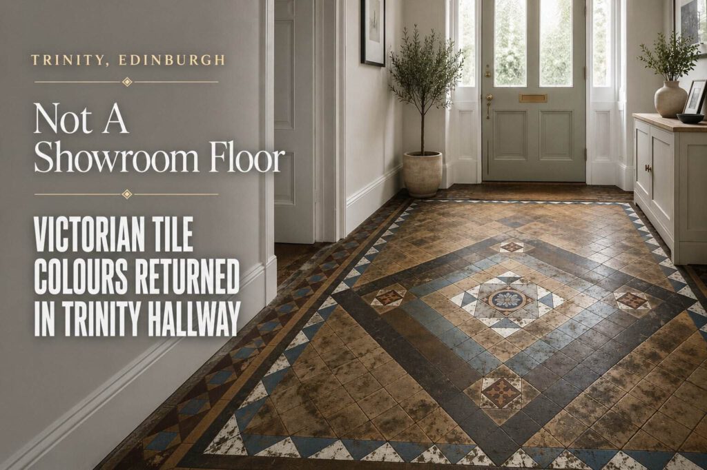 Victorian Tile Colours Featured in the Trinity Hallway