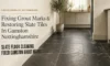 Slate Floor Cleaning to Remove Grout Marks in Gamston