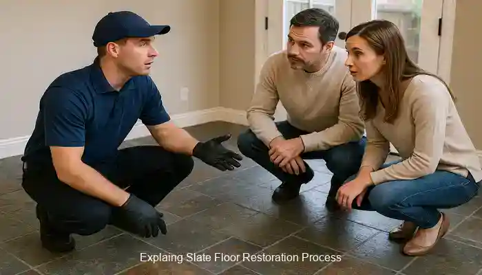 Slate Floor Restoration: When Cleaning Falls Short
