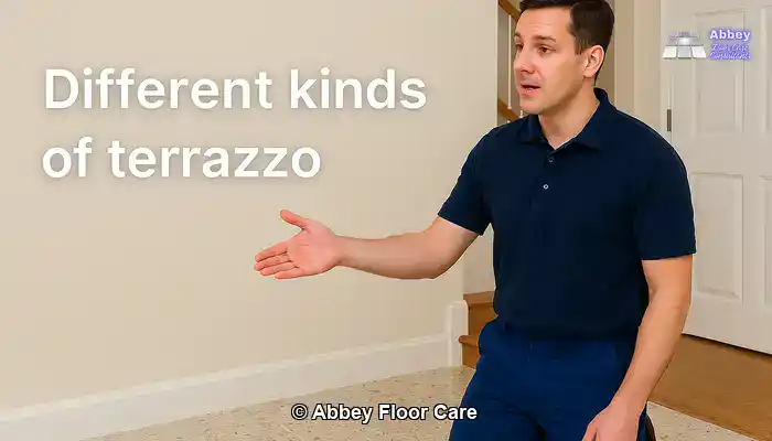 Polished terrazzo floor in a UK home