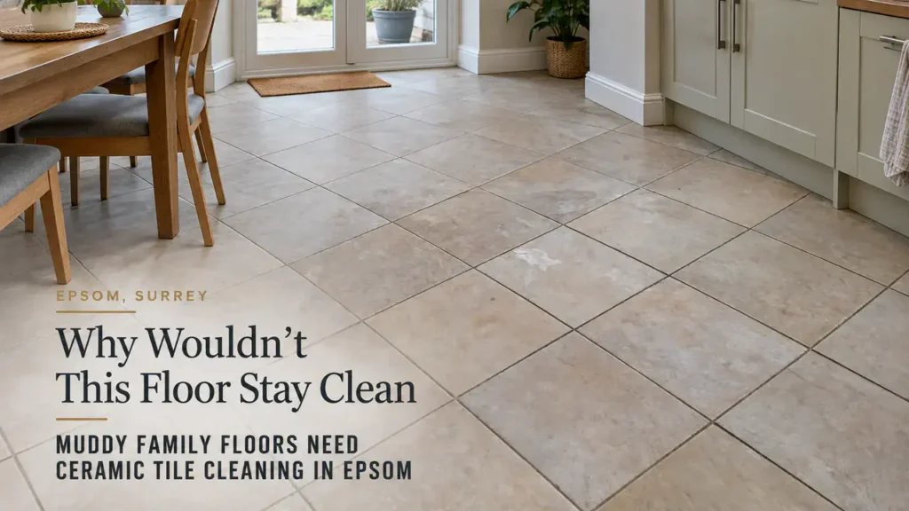 Ceramic Tile Cleaning for Muddy Family Floors in Epsom