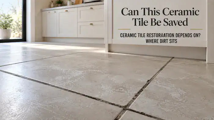 Ceramic Tile Restoration: The Impact of Dirt Accumulation